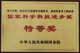 國家科學科（kē）技進步獎特等獎